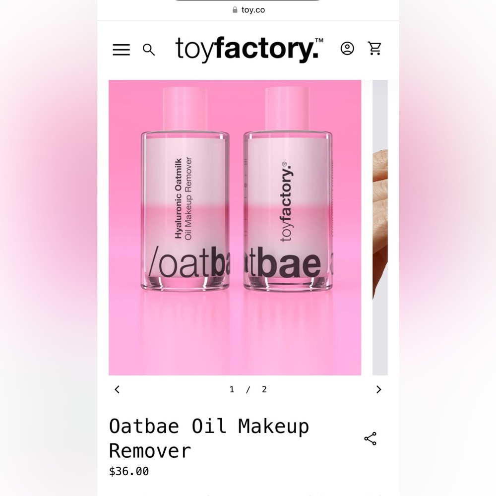 toyfactory Oatbae oil makeup remover